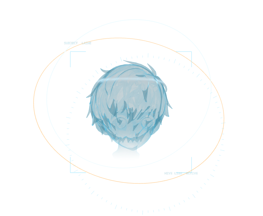 A holographic head, the face of the Mindless hive.